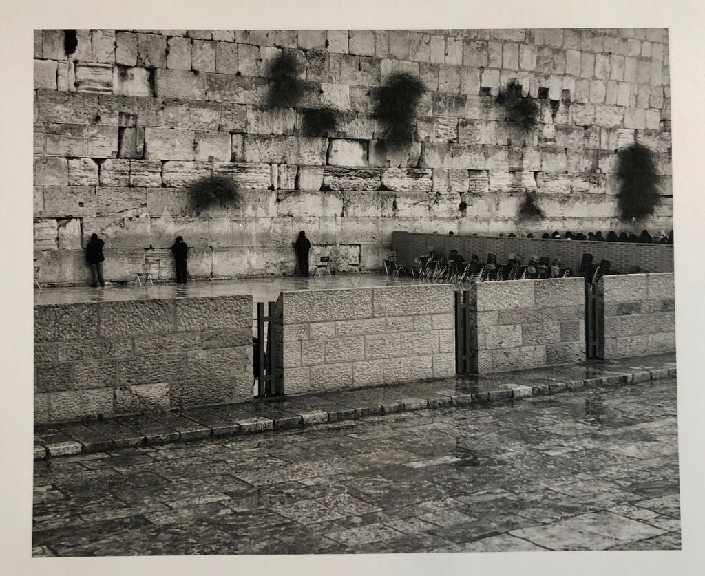 Vintage Silver Gelatin Signed Print Old Jew in Jerusalem Pious Craftsman