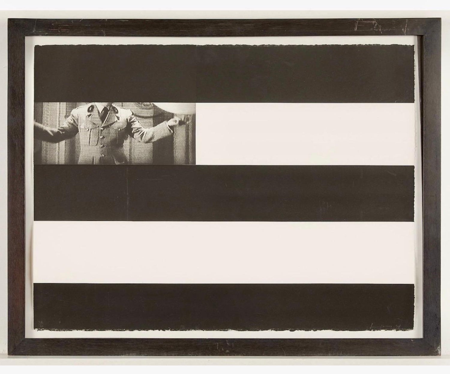 Large Contemporary Annette Lemieux Photo Etching Aquatint Censor Abstract Print