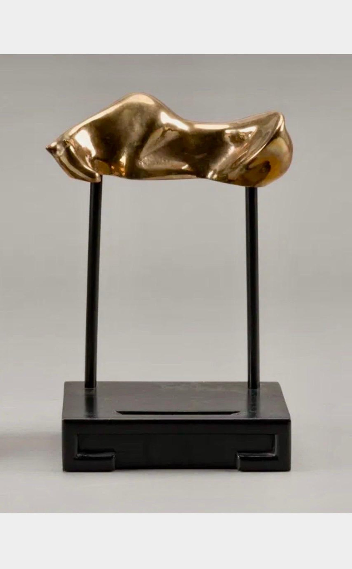 Bronze Modernist Biomorphic Sculpture Horse, Stand Colin Webster Watson Art Deco