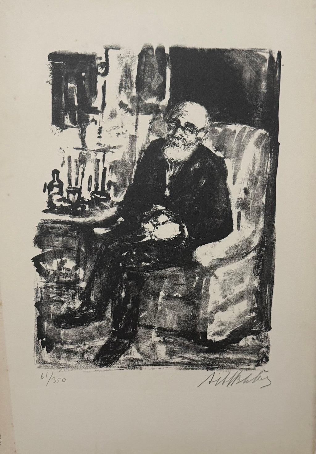 Lithuanian French Artist Arbit Blatas Lithograph Edouard Vuillard Ecole D'Paris