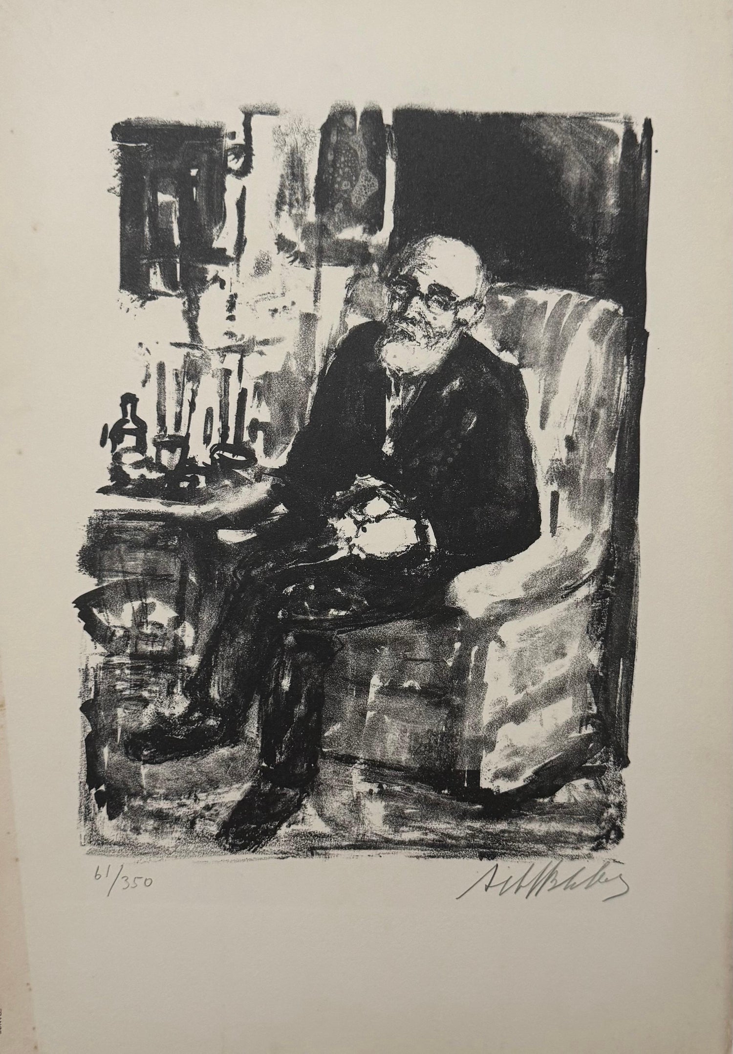 Lithuanian French Artist Arbit Blatas Lithograph Edouard Vuillard Ecole D'Paris