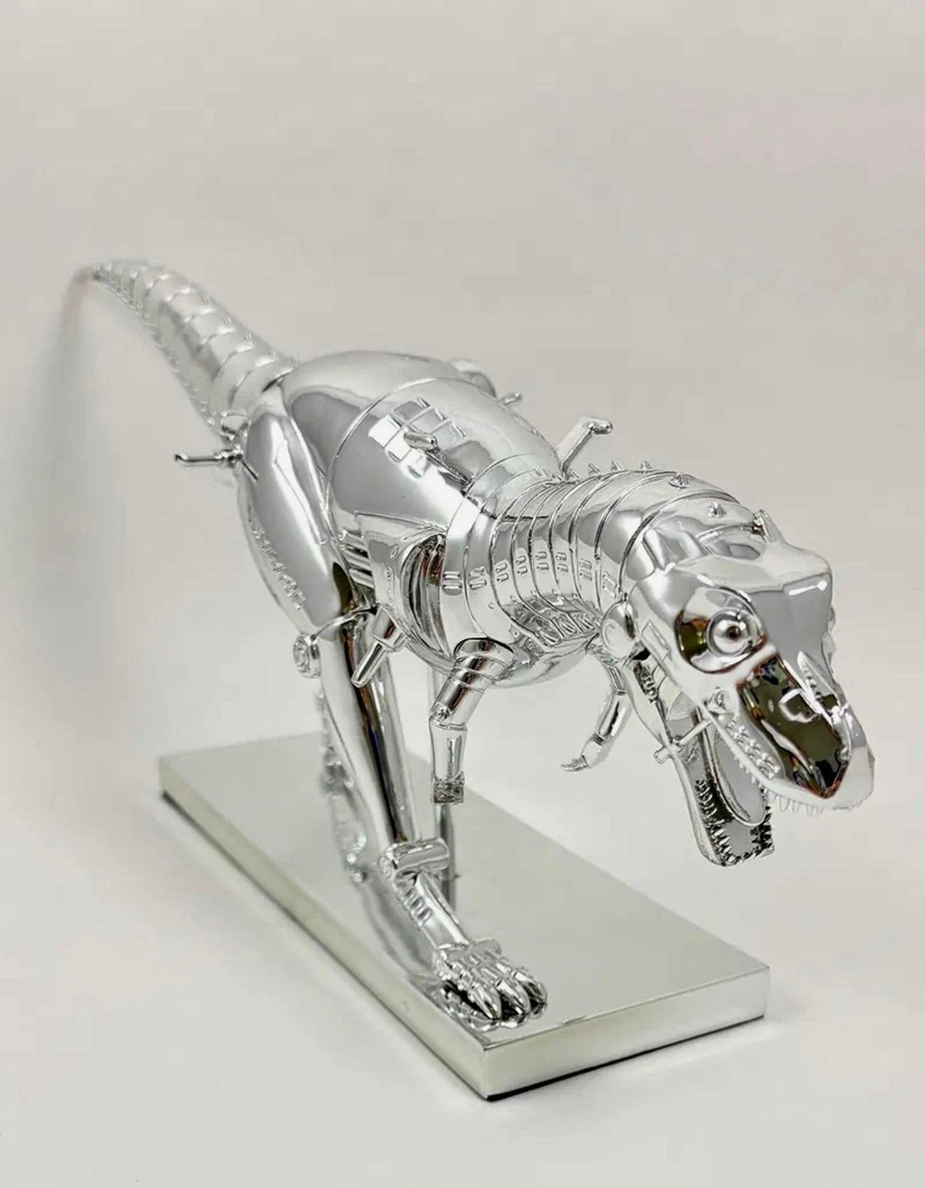 Hajime Sorayama Tyrannosaurus T-rex Cyborg Dinosaur Sculpture in Box Nanzuka