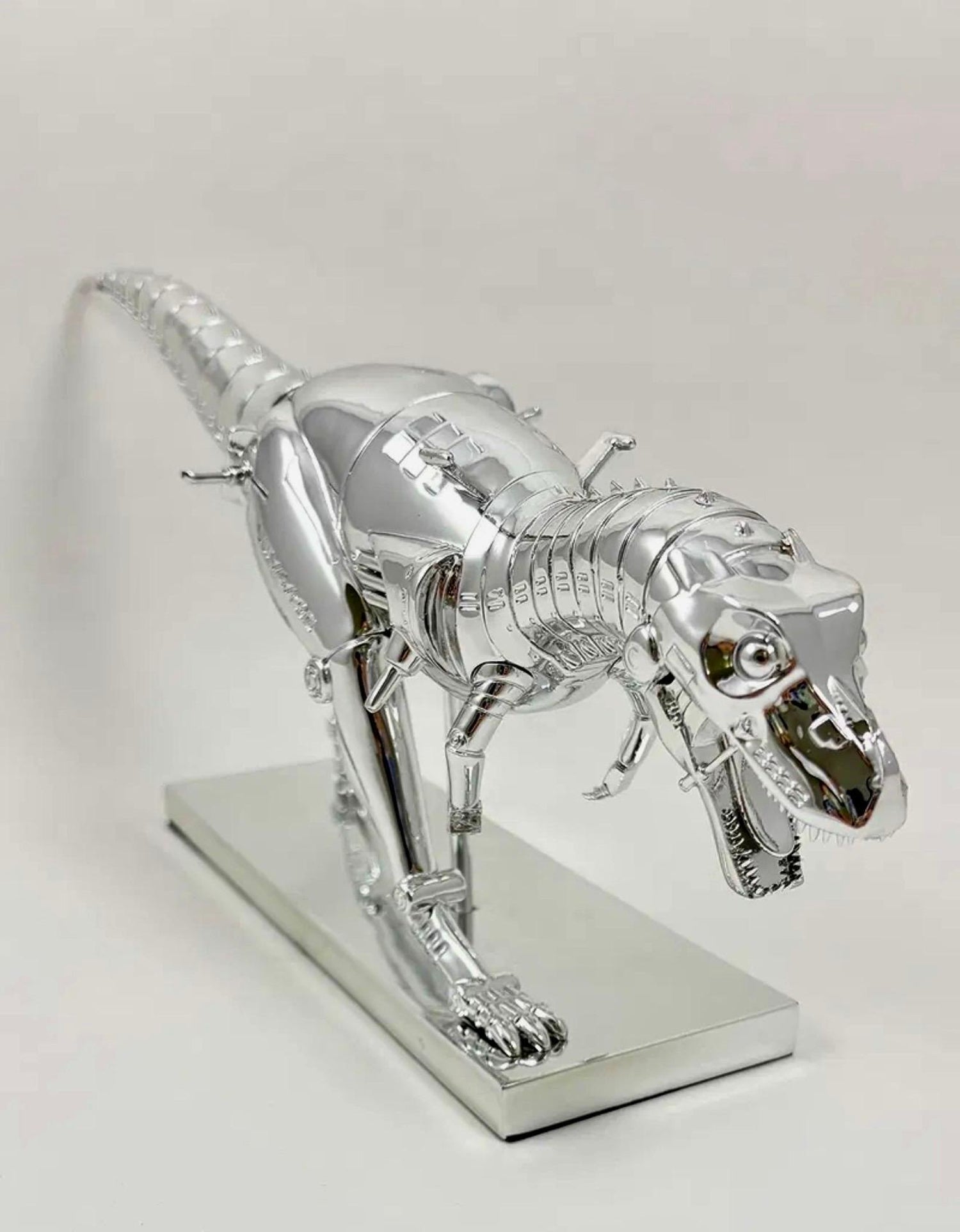 Hajime Sorayama Tyrannosaurus T-rex Cyborg Dinosaur Sculpture in Box Nanzuka