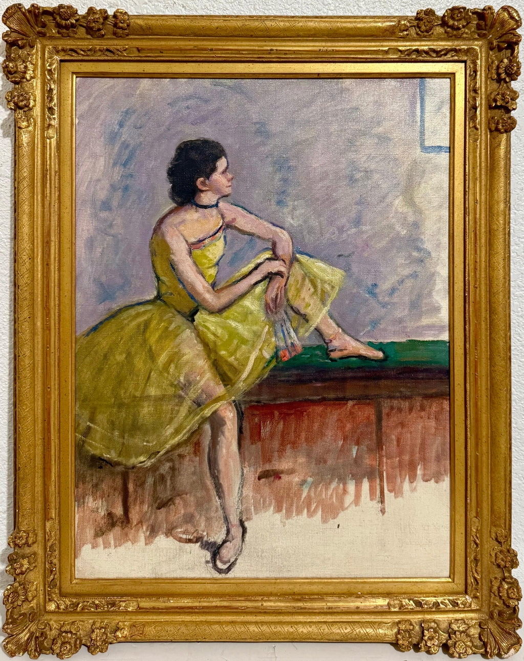 Post Impressionist Ballet Dancer Oil Painting Louis Kronberg French Ballerina