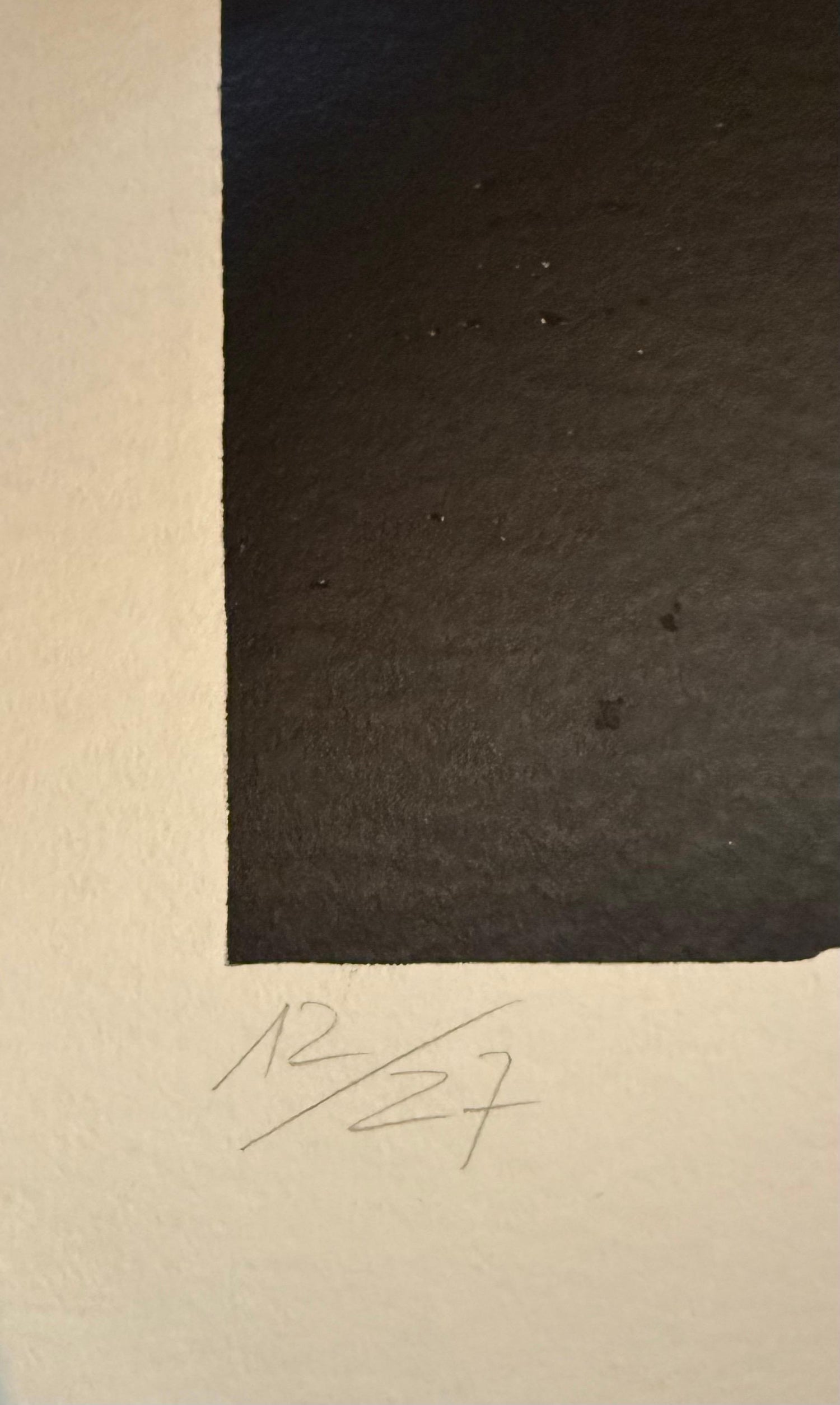 Huge Italian Neo Expressionist Mimmo Paladino Linoleum Block Print Atlantico