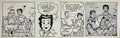 Rare 1950s Original Syndicated Ink Drawing Cartoon Strip Susie Q Smith Comic Art