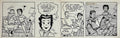 Rare 1950s Original Syndicated Ink Drawing Cartoon Strip Susie Q Smith Comic Art