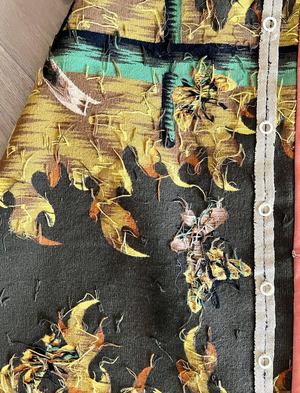 Art Deco French Modernist Handmade Aubusson Gobelin Tapestry Jean Picart Le Doux