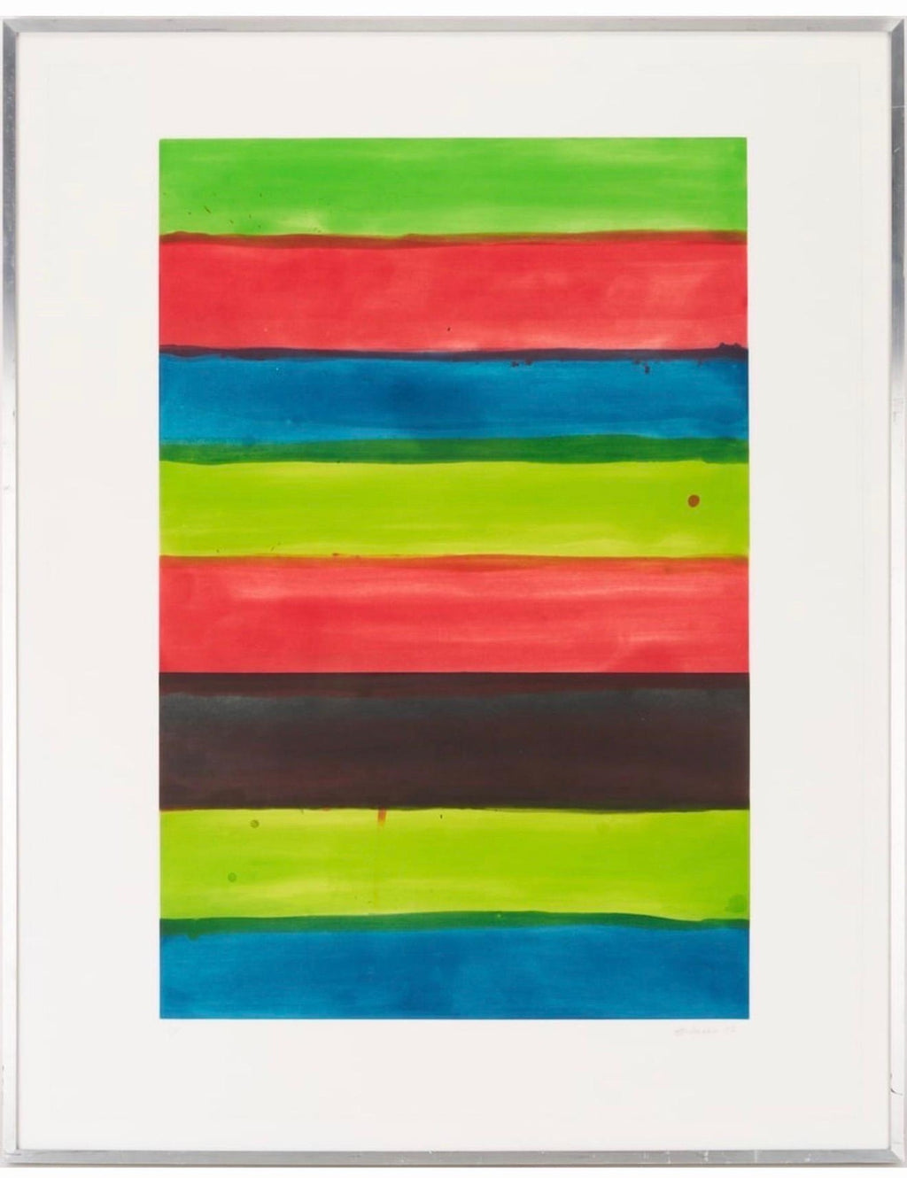 Large Abstract Color Aquatint Etching Jazz Mary Heilmann American Modernist Art