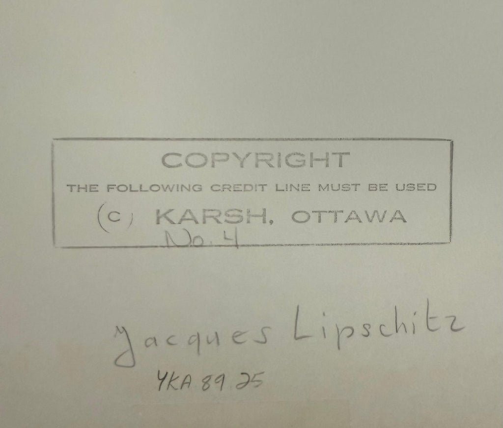 Sculptor Jacques Lipchitz Photograph Portrait Yousuf Karsh Photo Vintage Print