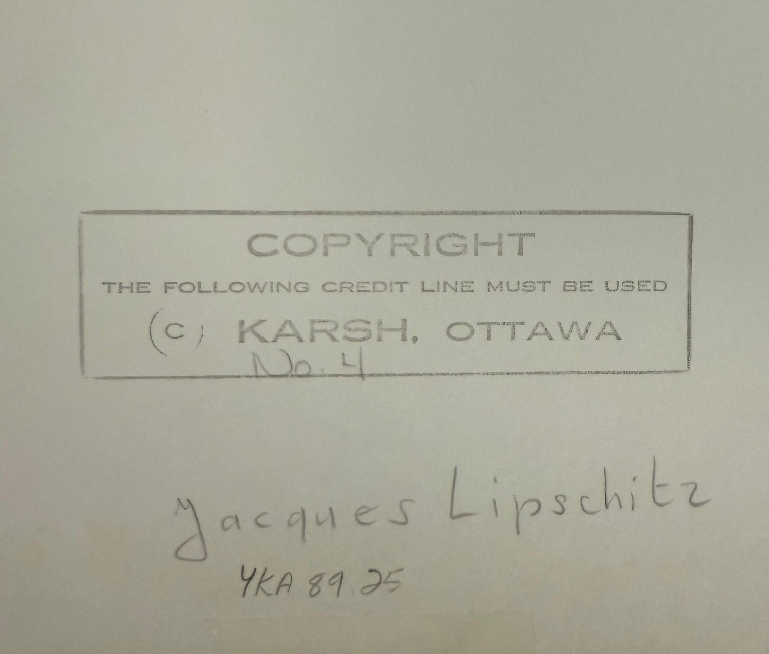 Sculptor Jacques Lipchitz Photograph Portrait Yousuf Karsh Photo Vintage Print
