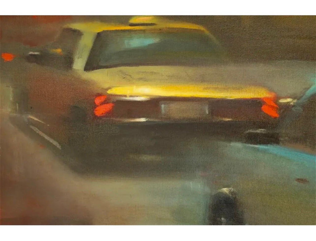 Large Suong Yangchareon Thai American Photorealist LA California Street Painting
