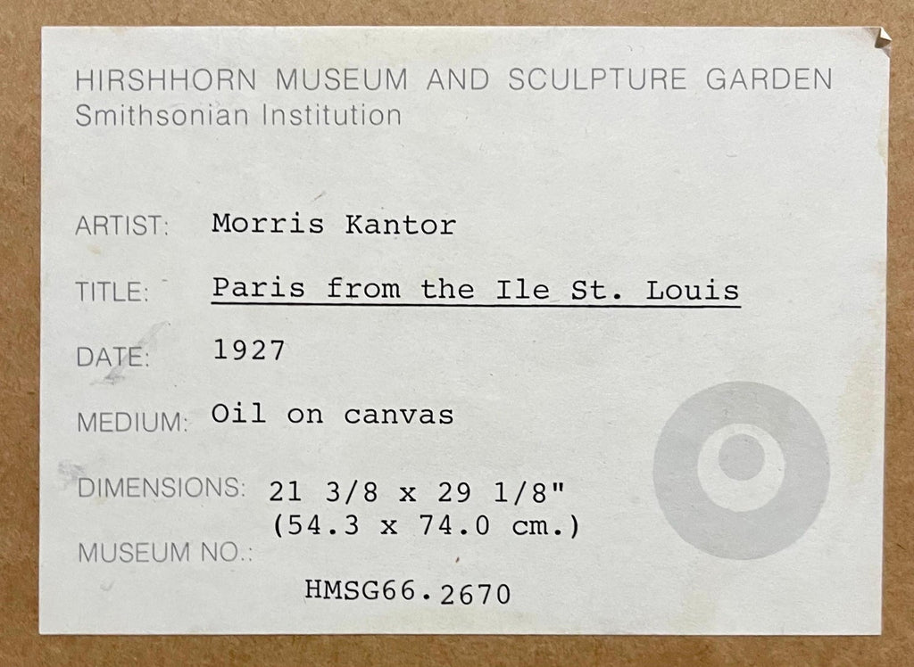 1927 Oil Painting Eiffel Tower Paris American Modernist Wpa Artist Morris Kantor