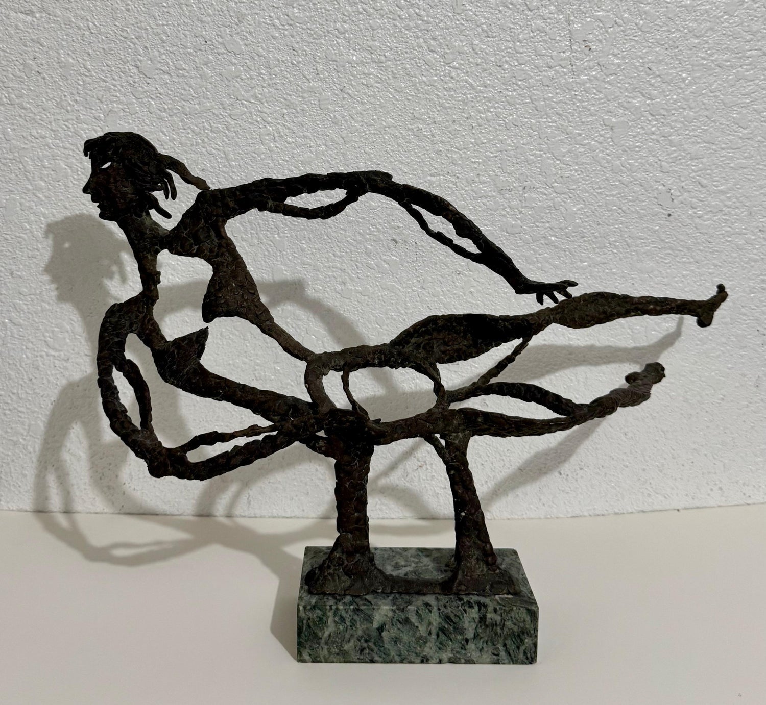 Bronze Sculpture Abstract Figurative Woman Modernist Robert Laurent WPA Artist