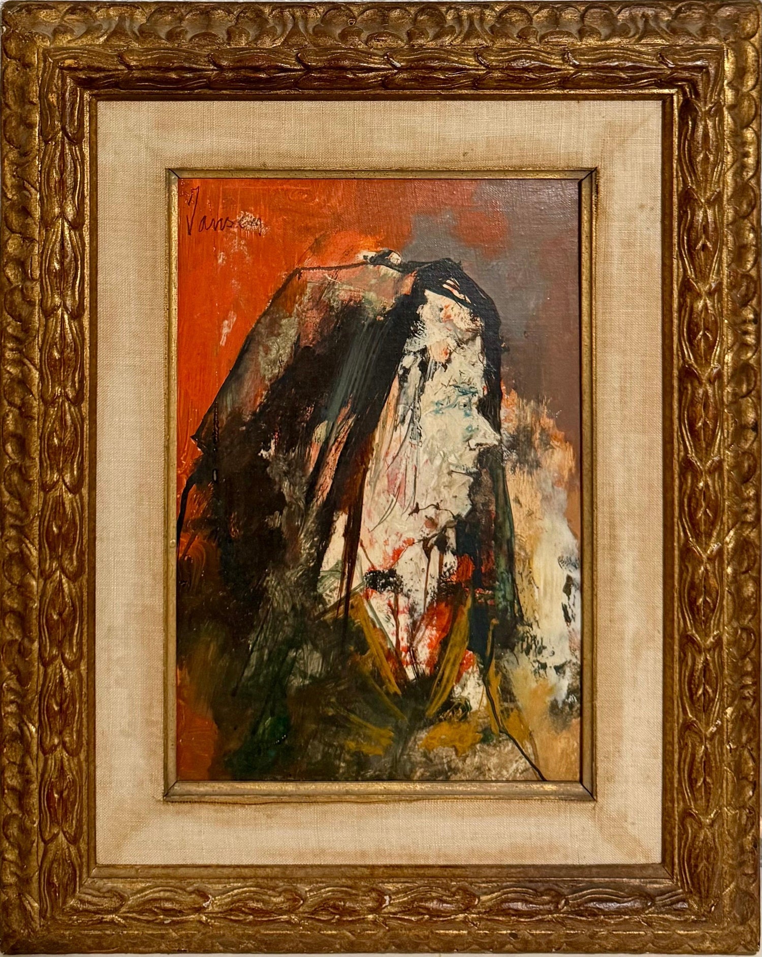 Oil Painting Woman Portrait French Armenian Modernist Jean Jansem Ecole De Paris