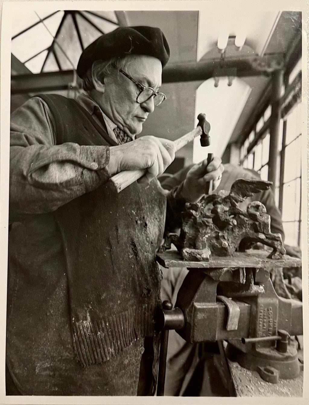 Sculptor Jacques Lipchitz Photograph Portrait Yousuf Karsh Photo Vintage Print