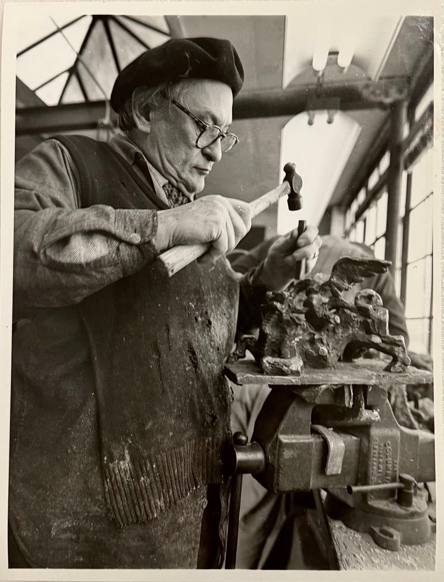 Sculptor Jacques Lipchitz Photograph Portrait Yousuf Karsh Photo Vintage Print