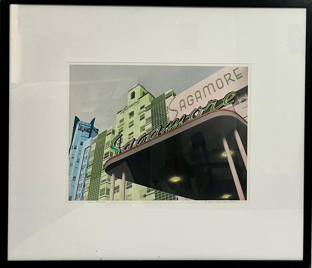 1980s Collins Av Lisa Klausner South Beach Photograph Print Miami Beach Art Deco
