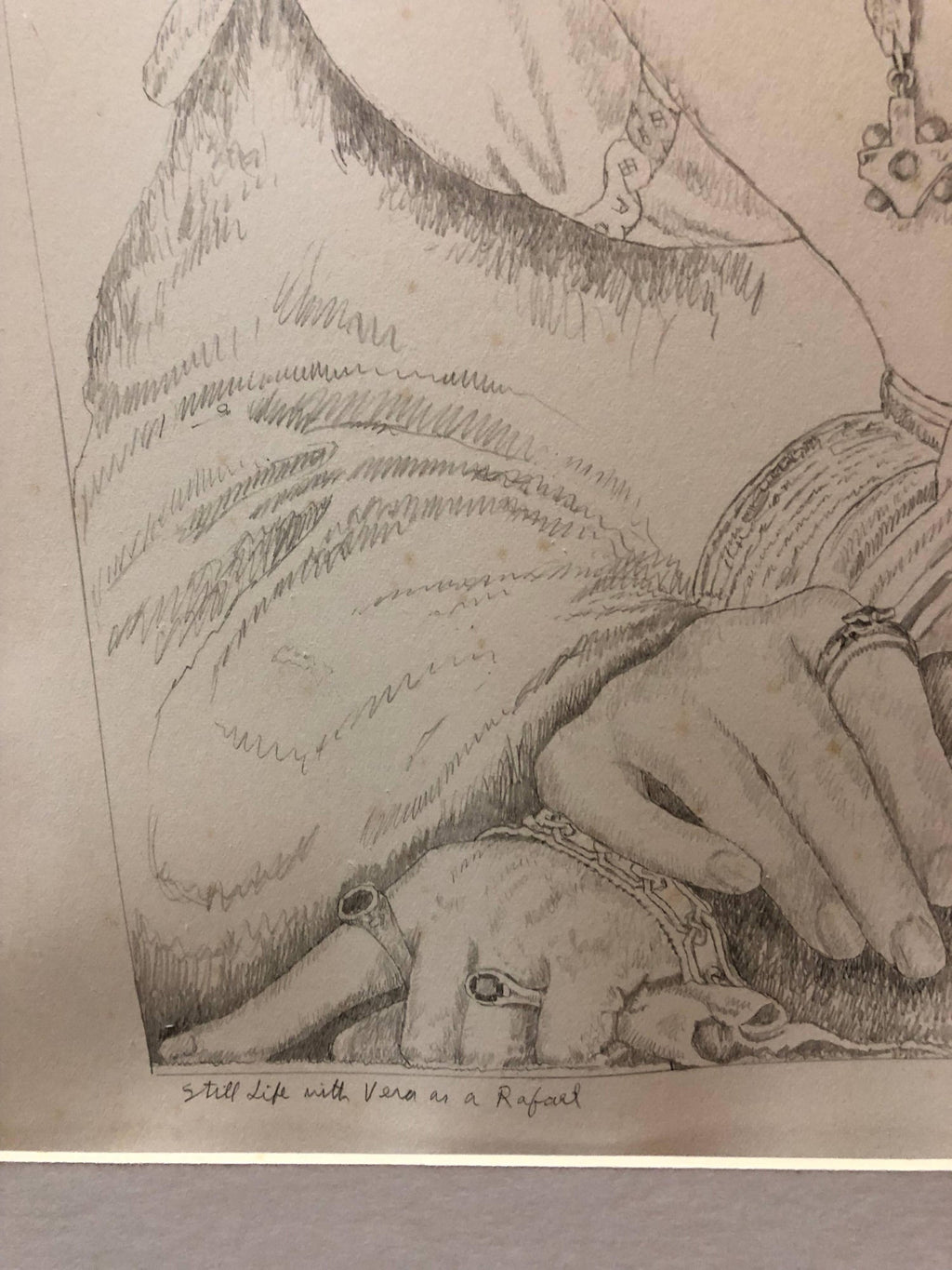 Still Life with Vera as Raphael Original Drawing