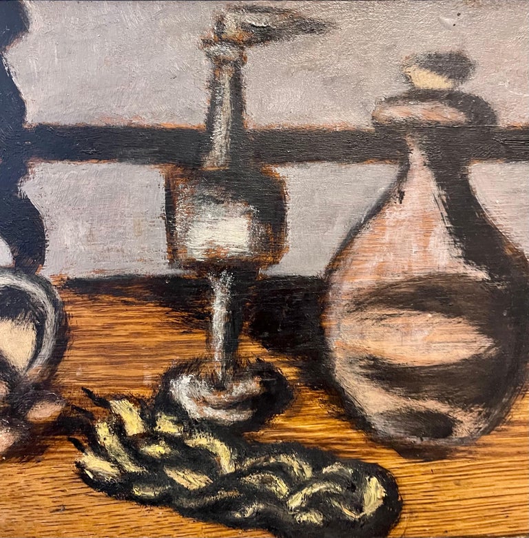 Expressionist Judaica Havdalah Oil Painting Jewish American Modernist Ben Zion