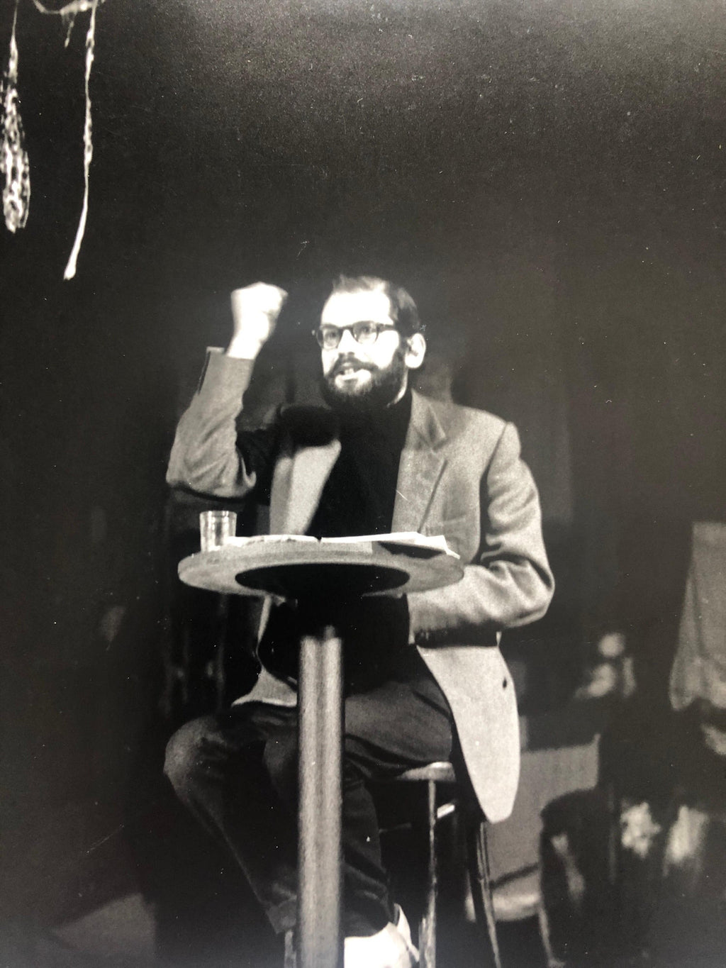 Vintage Print Silver Gelatin Signed Photograph Poet Allen Ginsberg Howl Photo