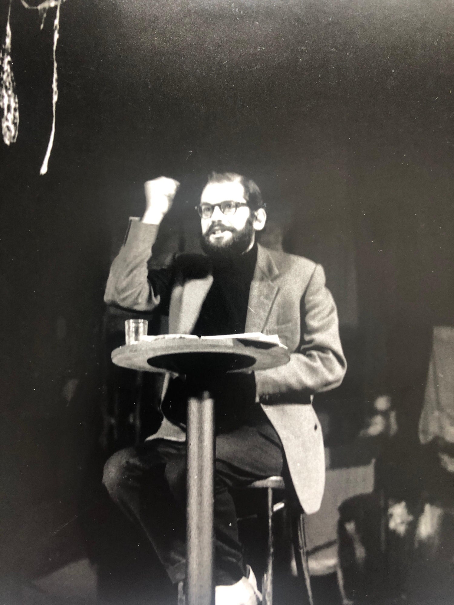 Vintage Print Silver Gelatin Signed Photograph Poet Allen Ginsberg Howl Photo