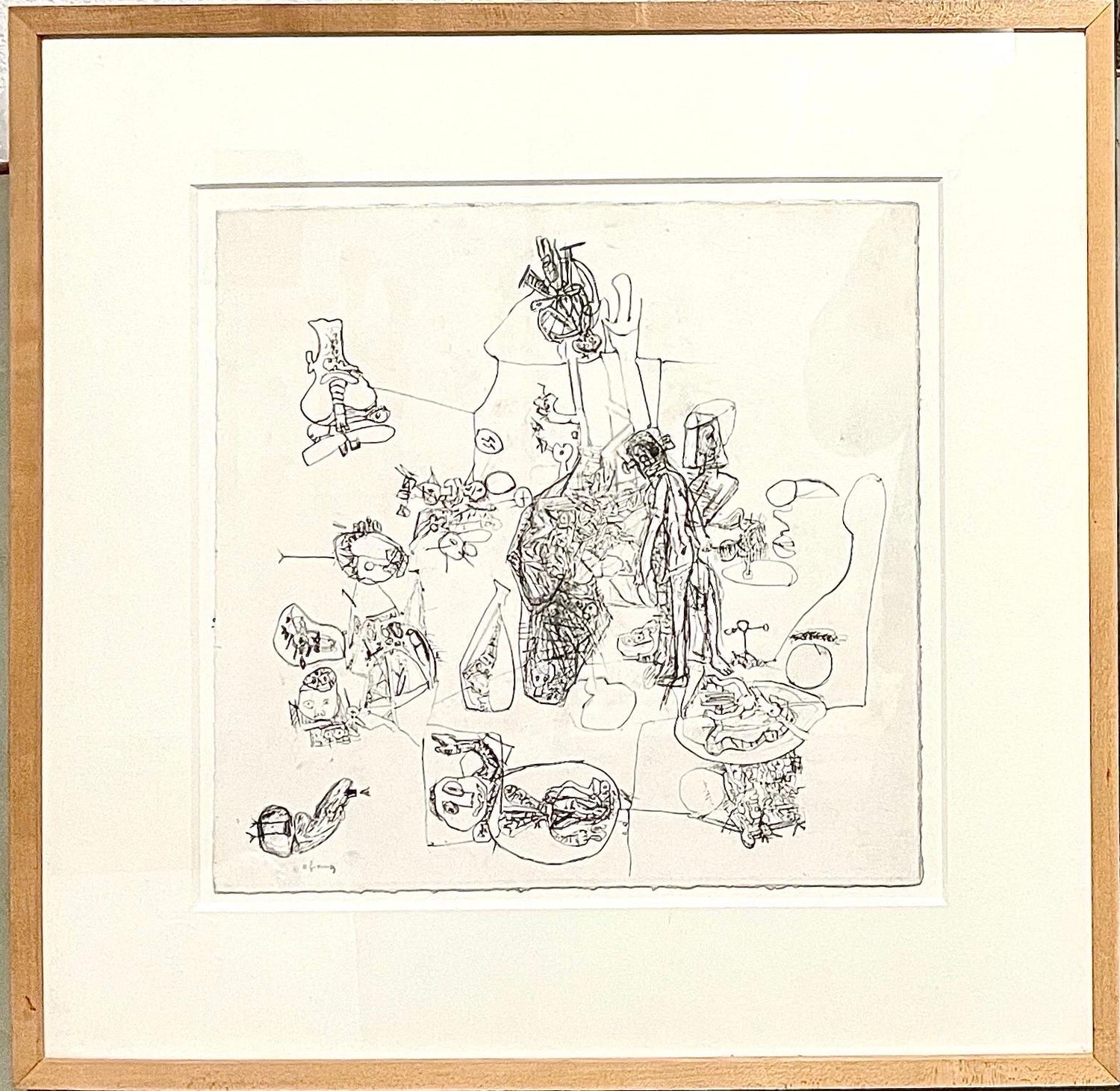 Nuba 1981 Graphite Drawing on Brown Paper James Brown Galerie Bernd Kluser
