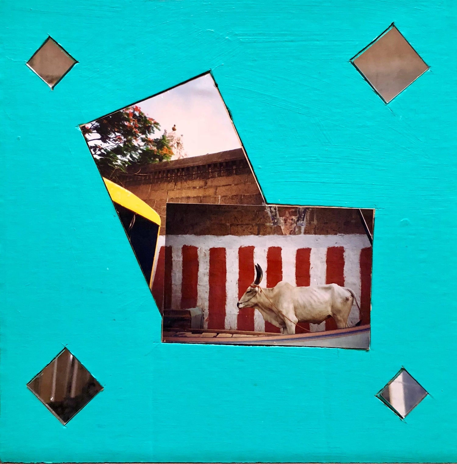 Sri Ranganathanswamy Temple, Trichi, 1992, Photo Prints on Cardboard, Collage