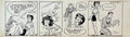 Rare 1950s Vintage Syndicated Ink Drawing Cartoon Strip Susie Q Smith Comic Art