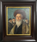 Polish Jewish Chassidic Rabbi Judaica Art Oil Painting Konstantin Szewczenko