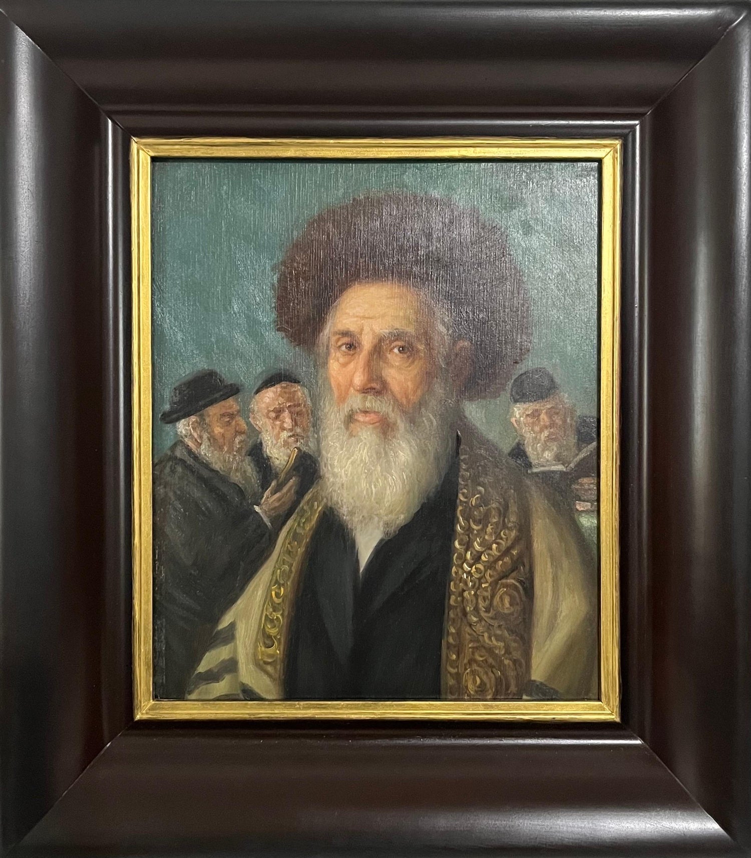 Polish Jewish Chassidic Rabbi Judaica Art Oil Painting Konstantin Szewczenko