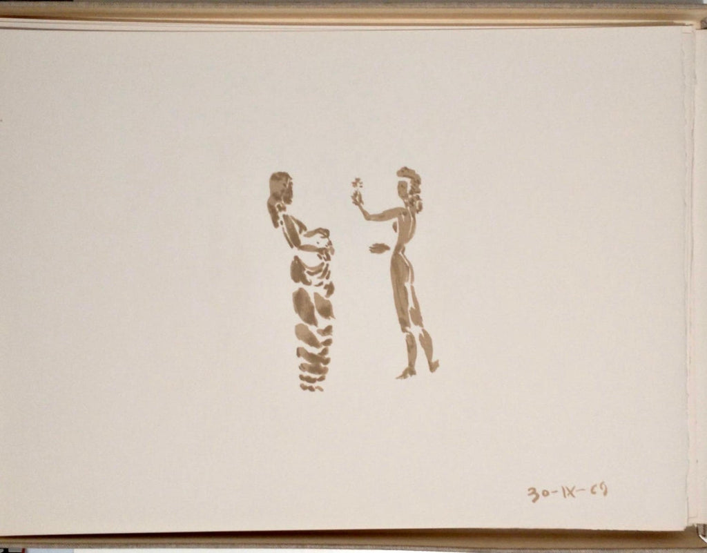 Apeles Fenosa Spanish Sculptor Mourlot Lithograph Abstract Expressionist Figures