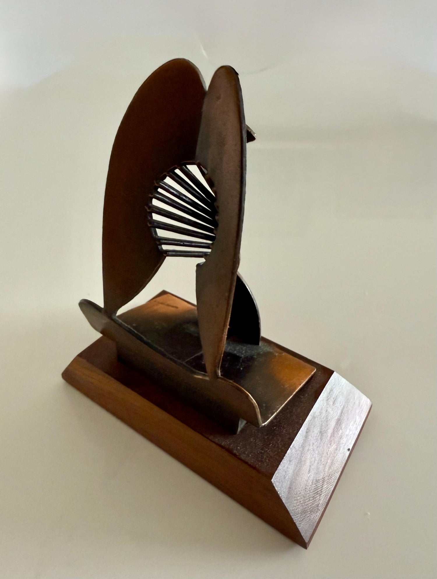 Vintage 1970 Modernist Chicago Picasso Souvenir Cubist Sculpture Head Metal