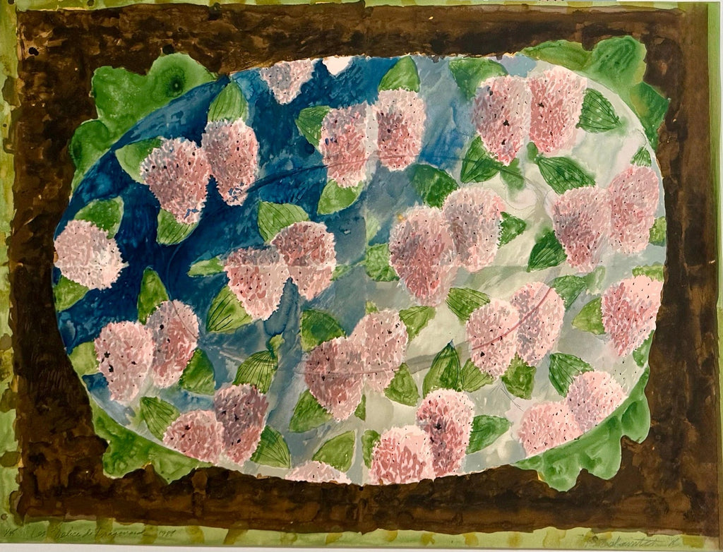 Big Post Minimalist Pattern and Decoration Abstract Lithograph Robert Zakanitch