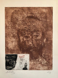 Zohar Kabbalah Portrait French Jewish Surrealist Aquatint Etching Hebrew Judaica