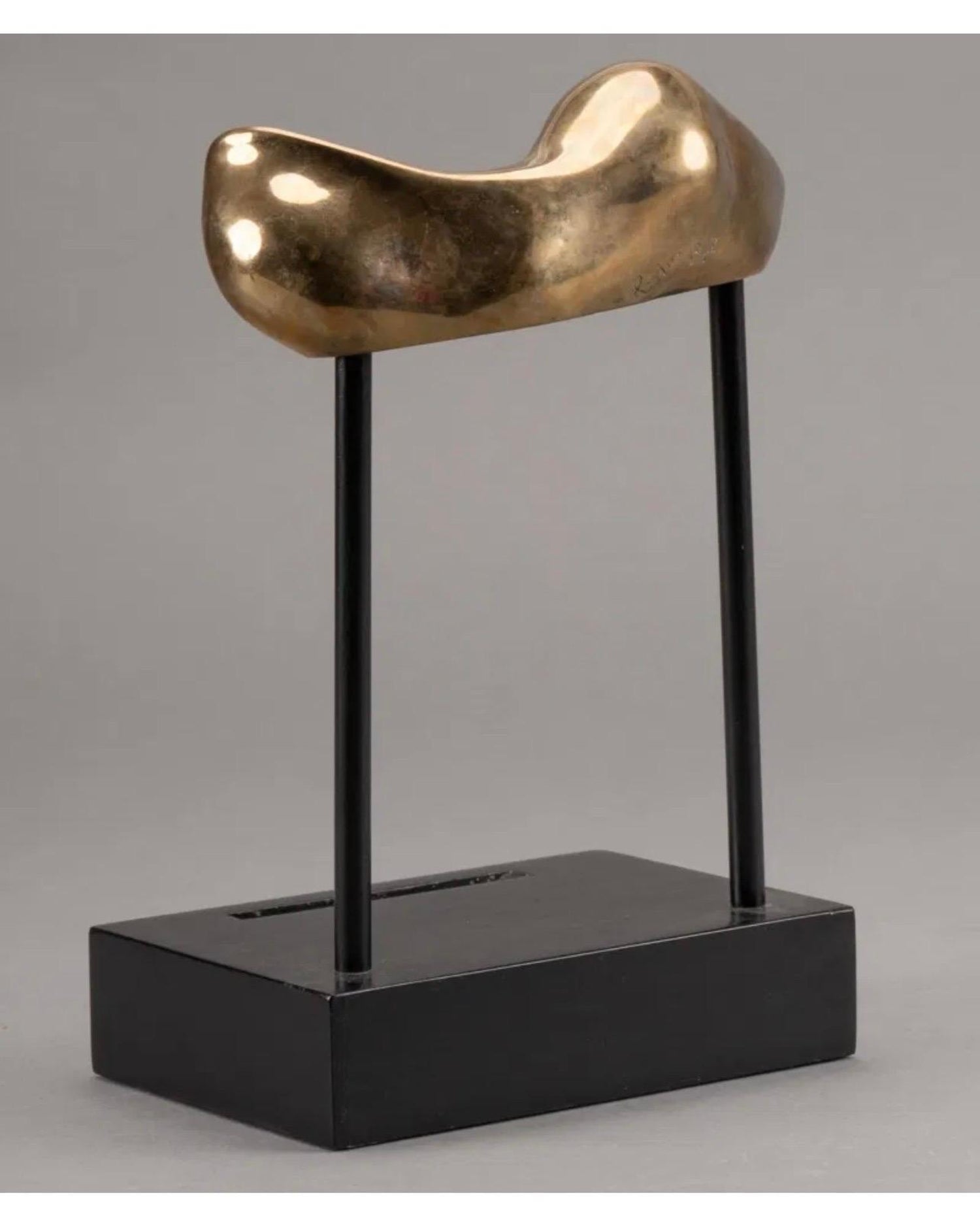 Bronze Modernist Biomorphic Sculpture Horse, Stand Colin Webster Watson Art Deco