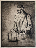 German Israeli Judaica Havdalah Scene Jewish Shabbat Closing Ceremony