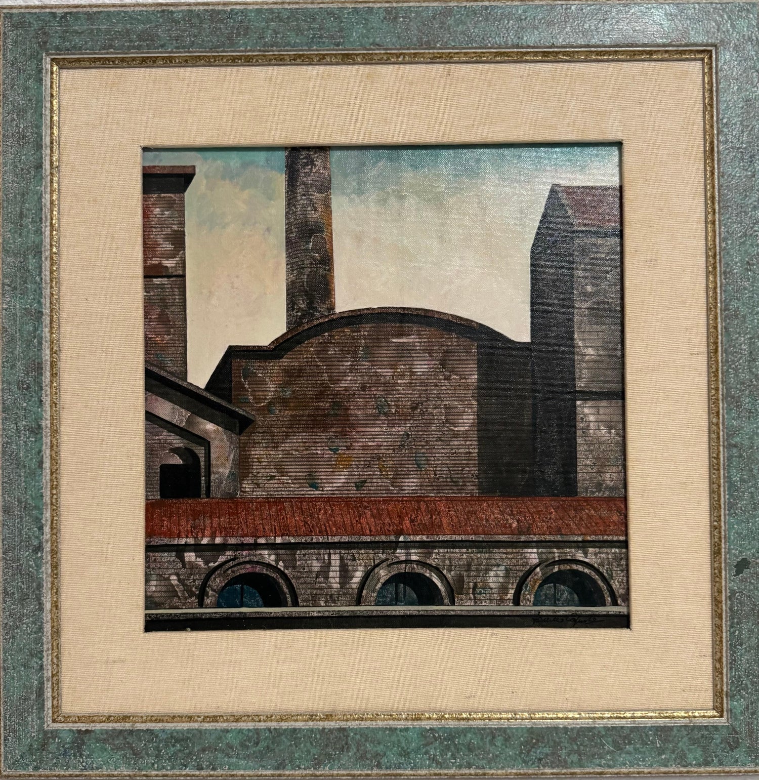 Oil Painting Italian Cityscape Rome Architecture Tonino Antonio Caputo