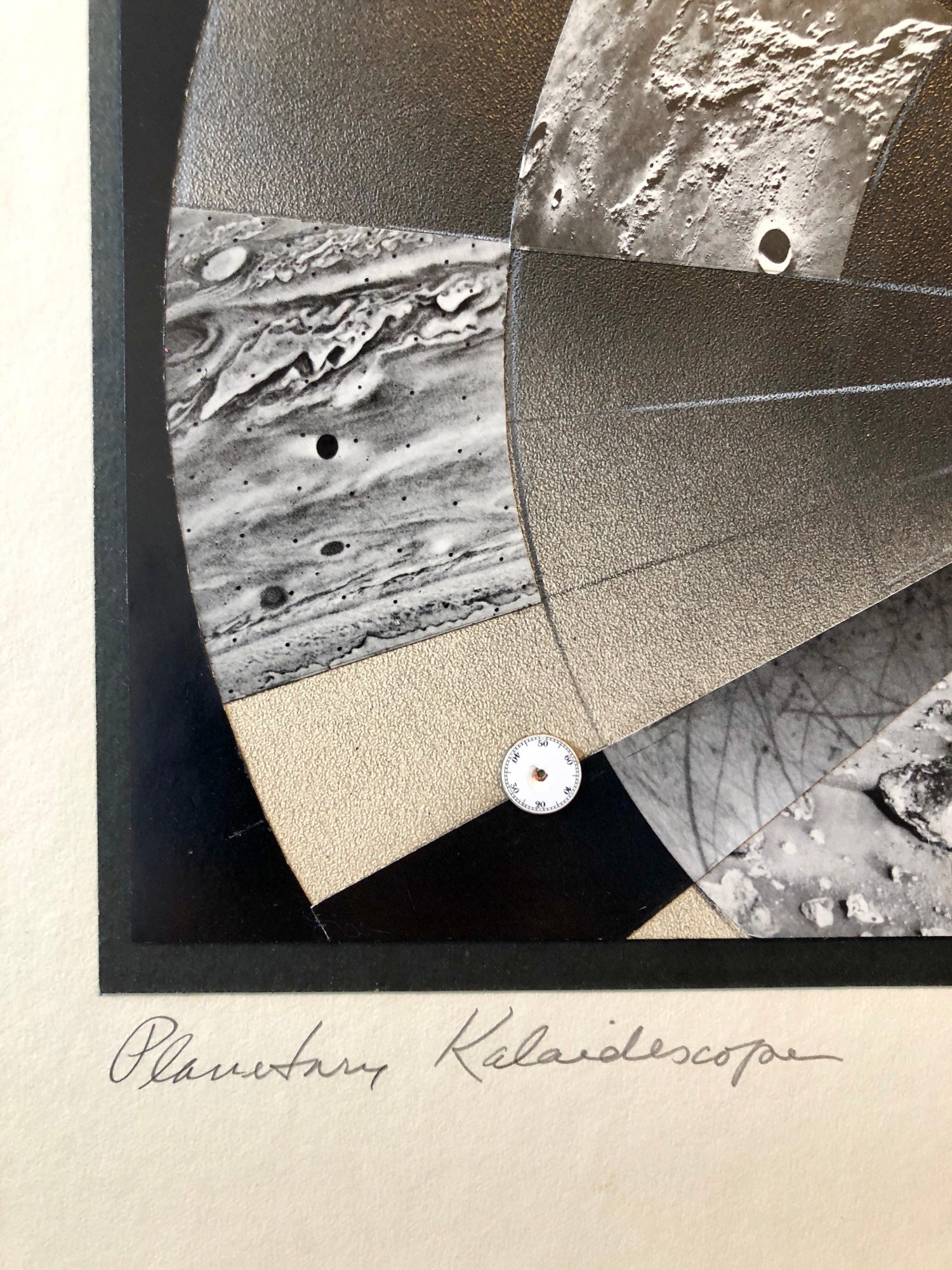 Planetary Kaleidoscope, Photo Mosaic Collage Space Photograph, Feminist Aviator