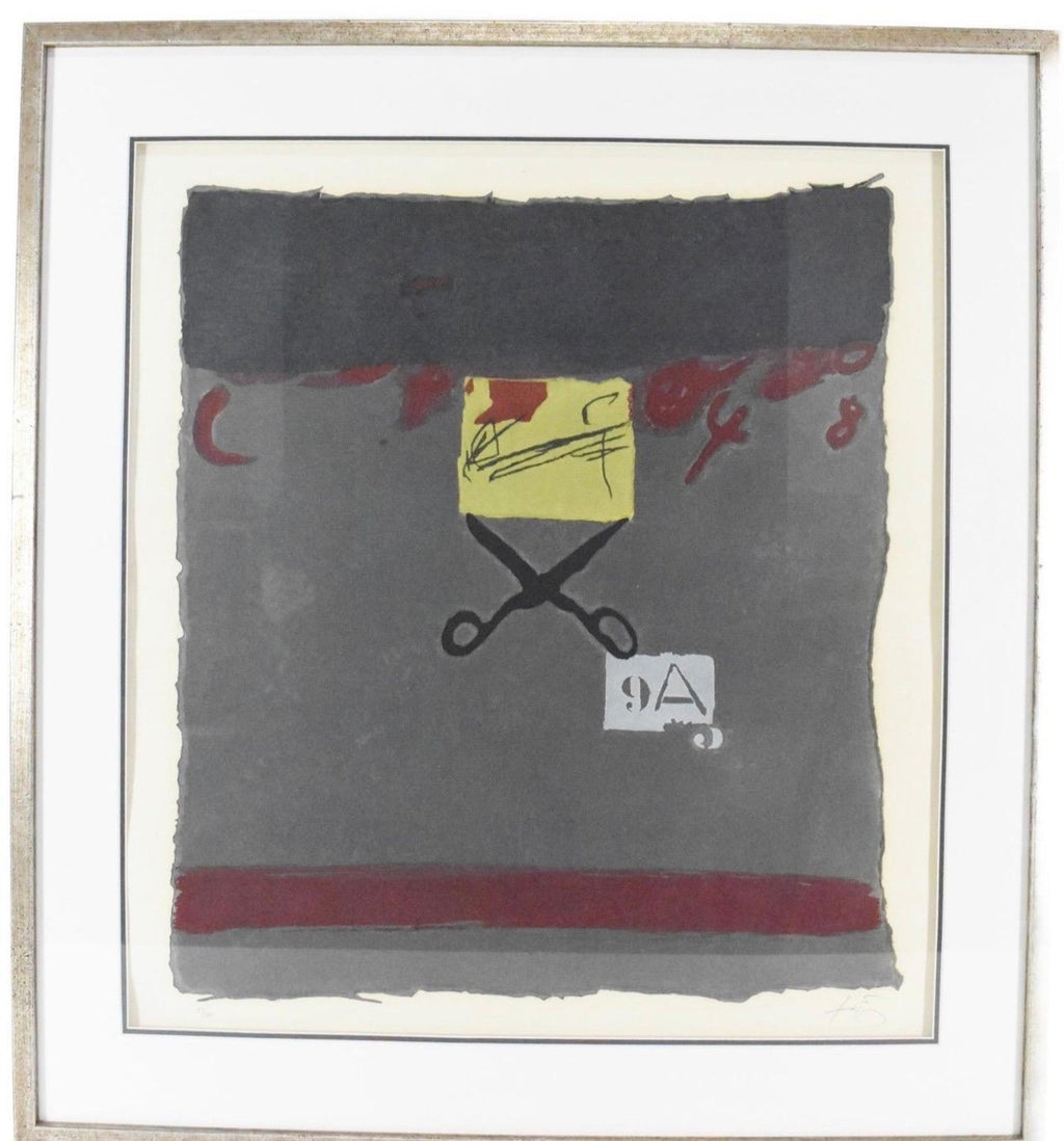 Spanish Post Modern Abstract Aquatint Color Etching Antoni Tapies