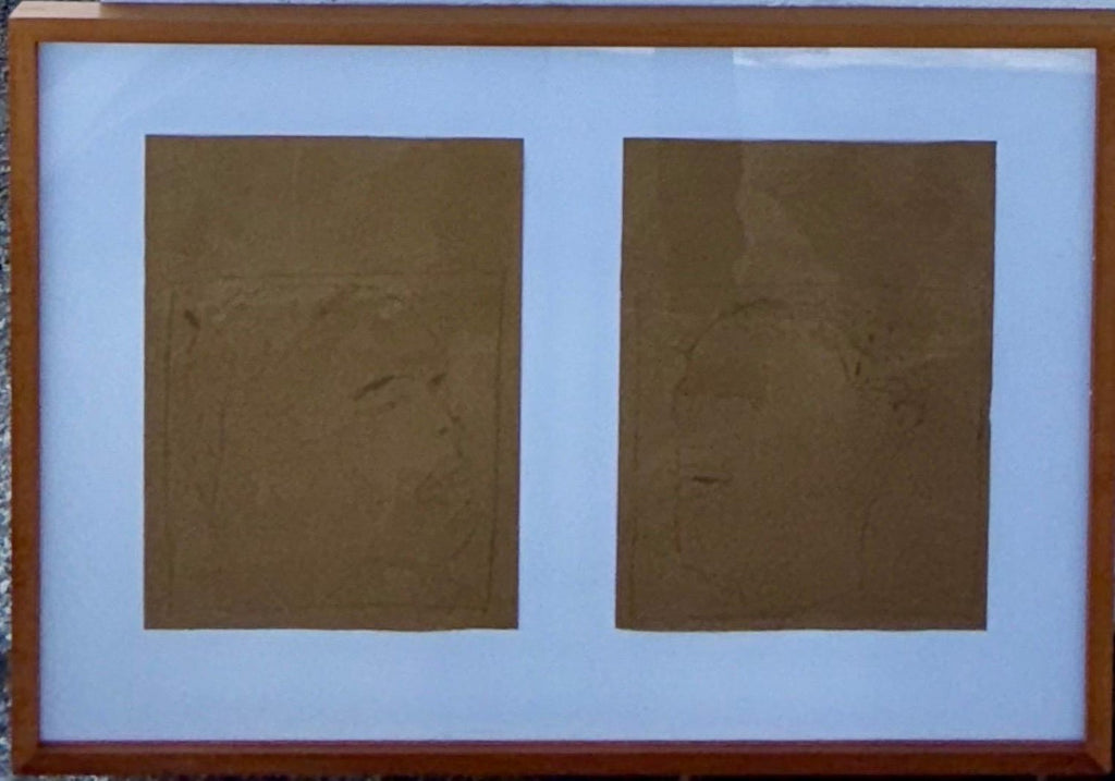 Nuba 1981 Graphite Drawing on Brown Paper James Brown Galerie Bernd Kluser