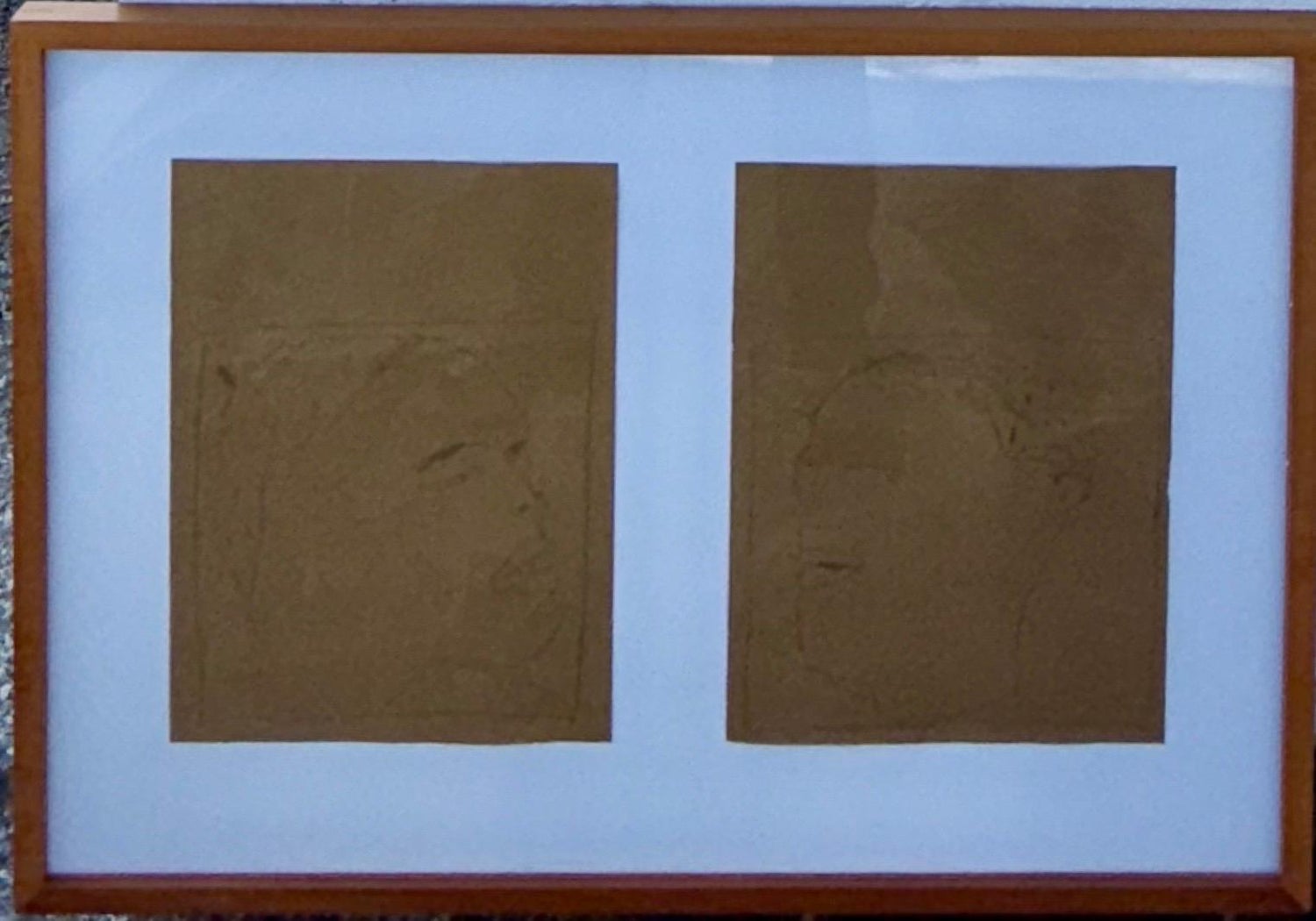 Nuba 1981 Graphite Drawing on Brown Paper James Brown Galerie Bernd Kluser