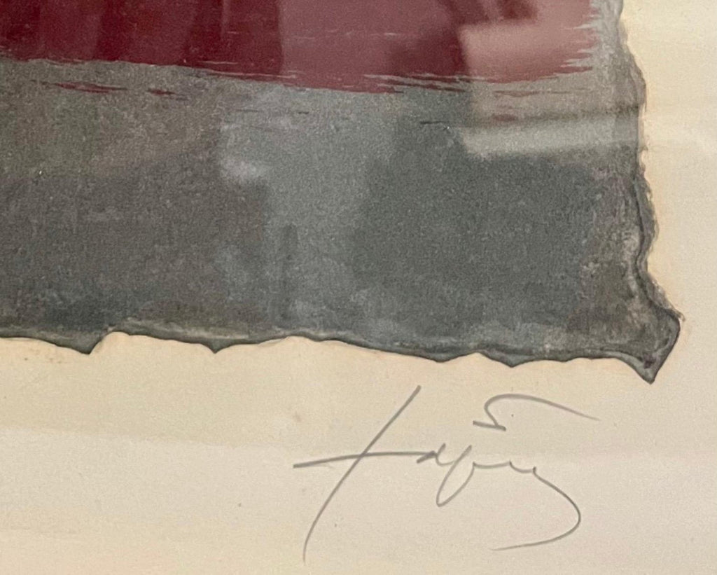 Spanish Post Modern Abstract Aquatint Color Etching Antoni Tapies