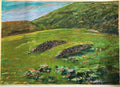 Large Abstract Landscape Pastel Drawing Painting San Francisco Artist, Megan #13
