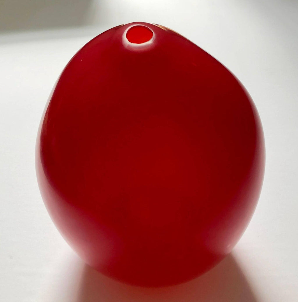 Masterpiece Swiss Contemporary Blown Matte Glass Sculpture Vase