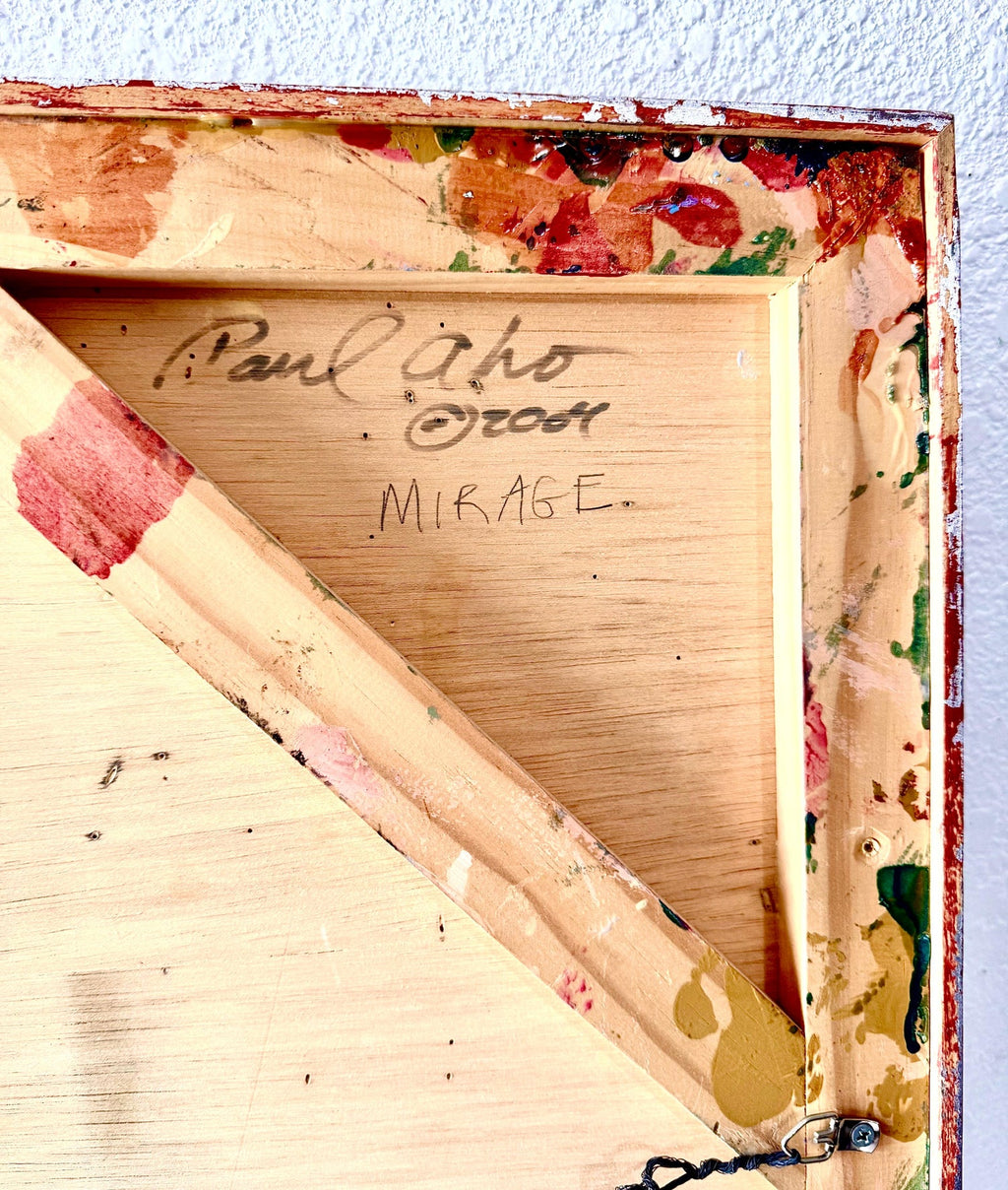 Large Modernist Painting Contemporary Abstract Art Paul Aho, Palm Beach, Florida