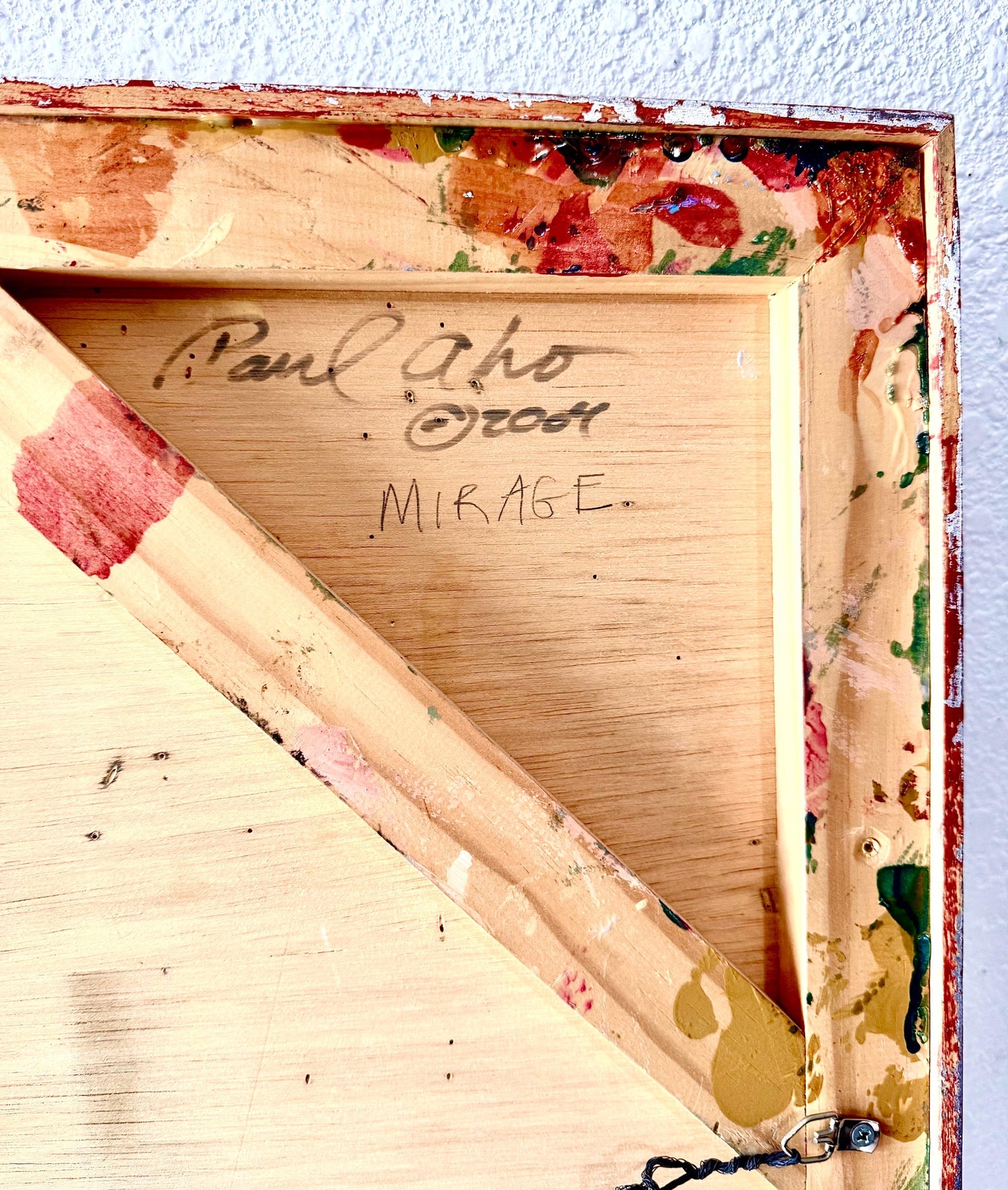 Large Modernist Painting Contemporary Abstract Art Paul Aho, Palm Beach, Florida