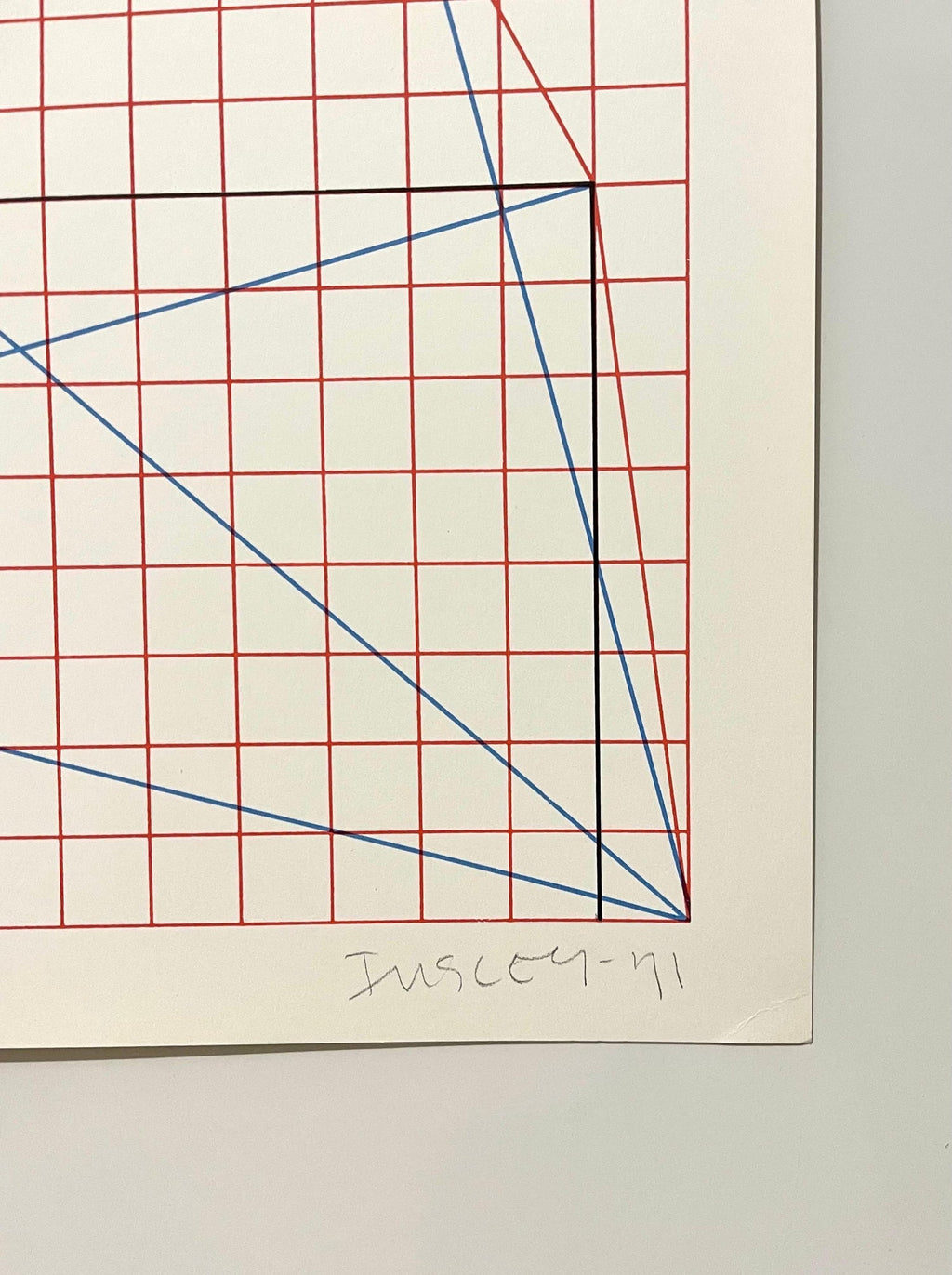 Abstract Minimalist Color Silkscreen Print Will Insley On The Bowery Pop Art