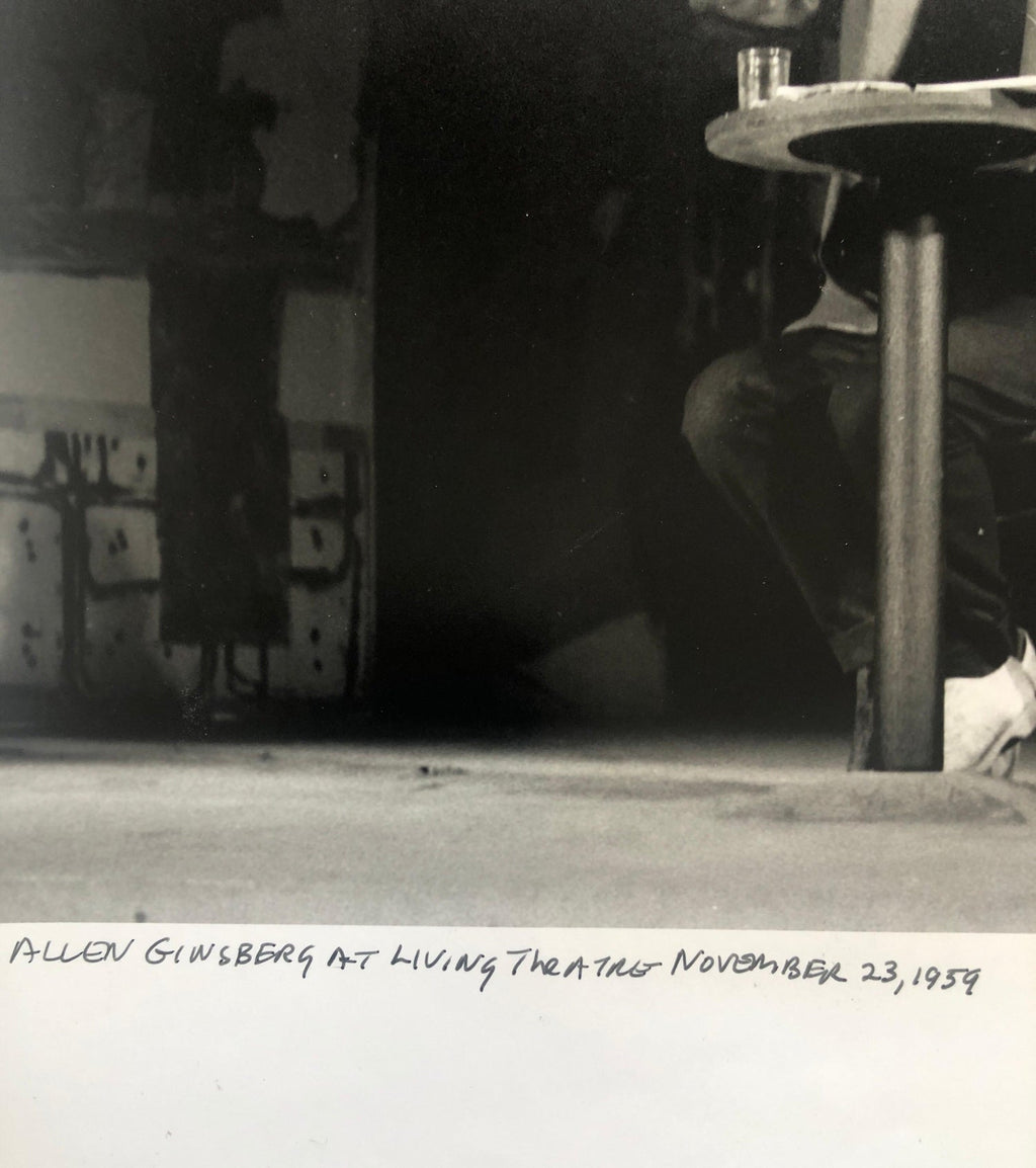 Vintage Print Silver Gelatin Signed Photograph Poet Allen Ginsberg Howl Photo