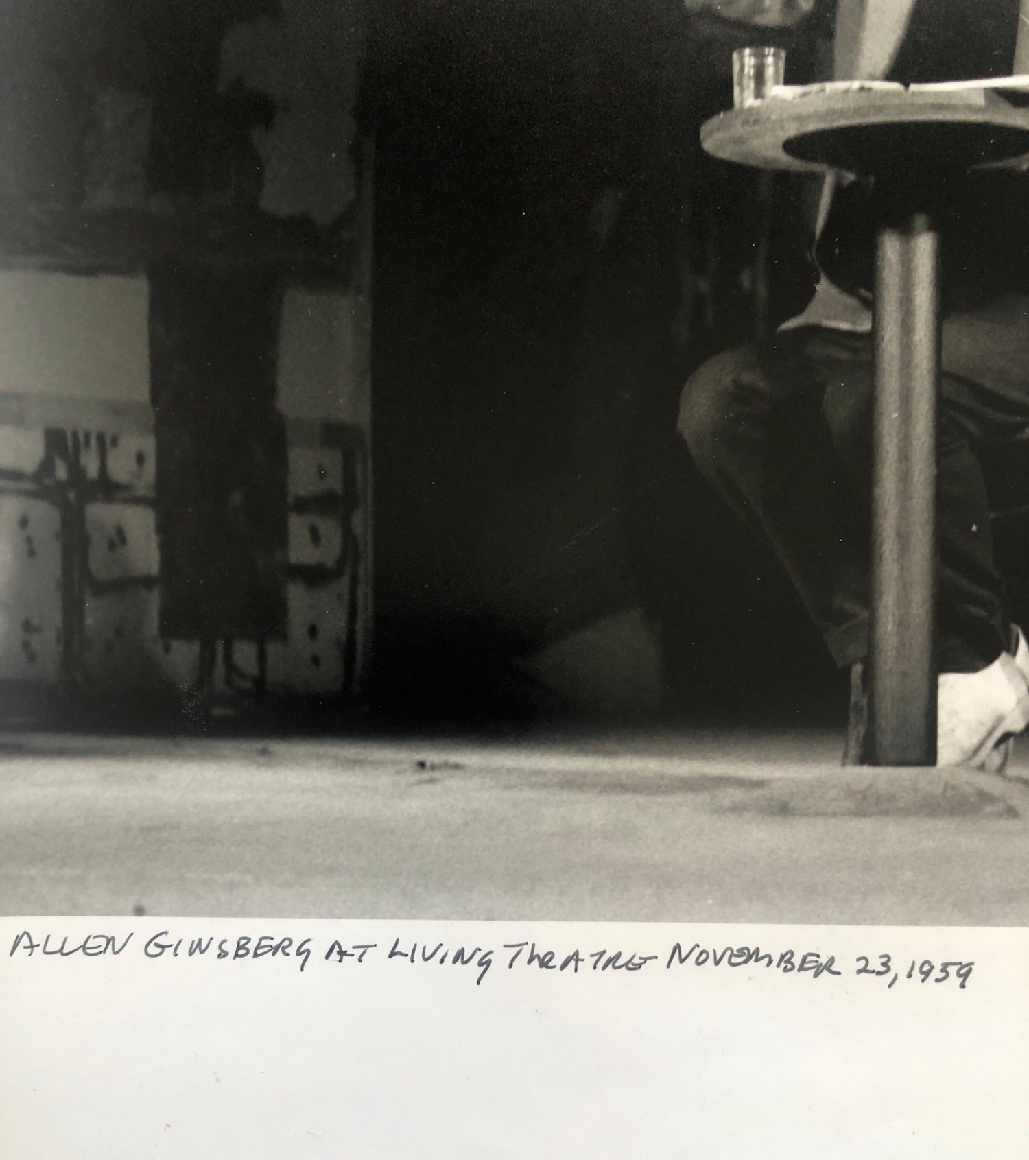 Vintage Print Silver Gelatin Signed Photograph Poet Allen Ginsberg Howl Photo